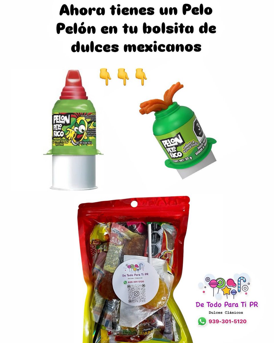 LuisitoCatano's tweet photo. ¡Dulces mexicanos en @DeTodoParaTiPR !

👇Sígueme en Instagram👇

https://t.co/NWjmHU3KMy

👇catálogo👇

https://t.co/1IfIz7QEV6 https://t.co/t0AHSLd8lD
