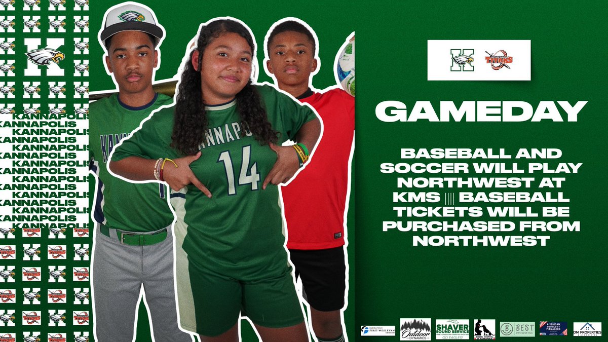 𝒢𝒜𝑀𝐸𝒟𝒜𝒴
⚾️ vs NWC (THIS GAME IS HOSTED BY NW AT KMS. ALL TICKETS WILL BE PURCHASED THROUGH NWC)
⚽️ vs NWC
📆 4/15
⌚️ 4:30PM
🎟️ linktr.ee/kms_athletics
🚨 𝙋𝙡𝙚𝙖𝙨𝙚 𝙥𝙪𝙧𝙘𝙝𝙖𝙨𝙚 𝙮𝙤𝙪𝙧 𝙩𝙞𝙘𝙠𝙚𝙩𝙨 𝙋𝙍𝙄𝙊𝙍 𝙩𝙤 𝙖𝙧𝙧𝙞𝙫𝙞𝙣𝙜 𝙖𝙩 𝙩𝙝𝙚 𝙨𝙘𝙝𝙤𝙤𝙡