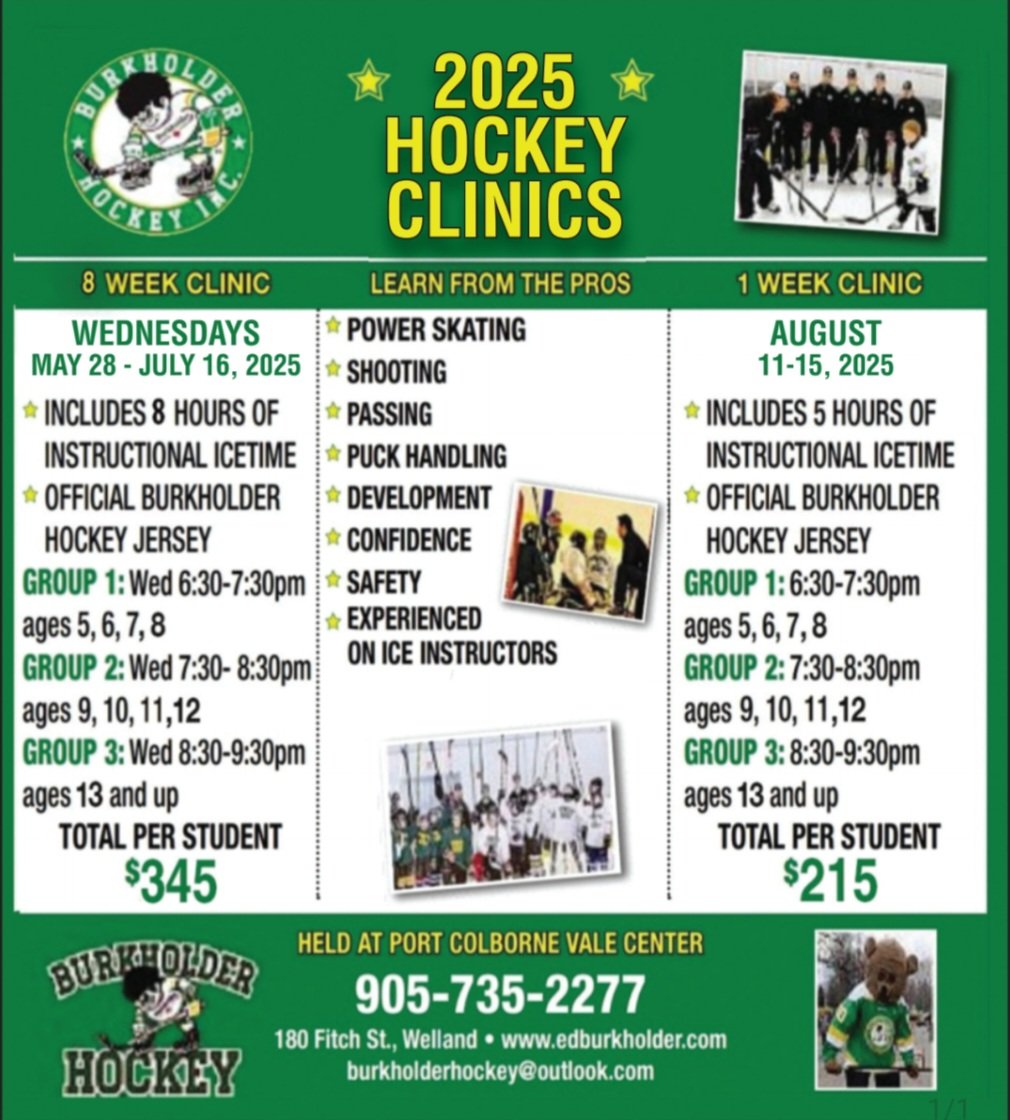 Our 8 week Skills Clinic is just around the corner! Register today! 💚💛
Niagara's Extra Effort Hockey School Since 1970
#beyourbest