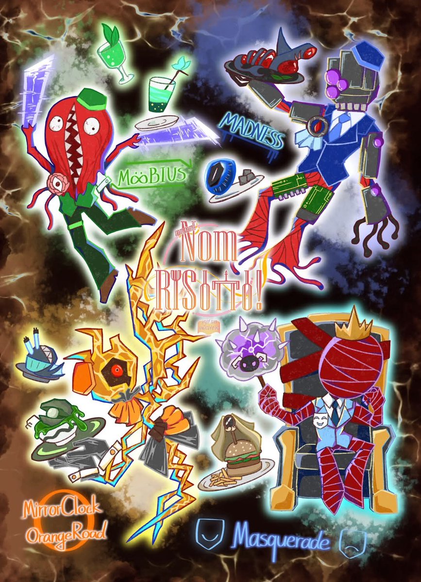 事到如今才發現合本圖忘記發推特！！！真的好喜歡鐵路異想體喔 如果還有畫合本的機會下次一定讓五號線一起參賽當媚宅乘務員（媚宅？）

#LimbusCompany 
#Limbus_Company