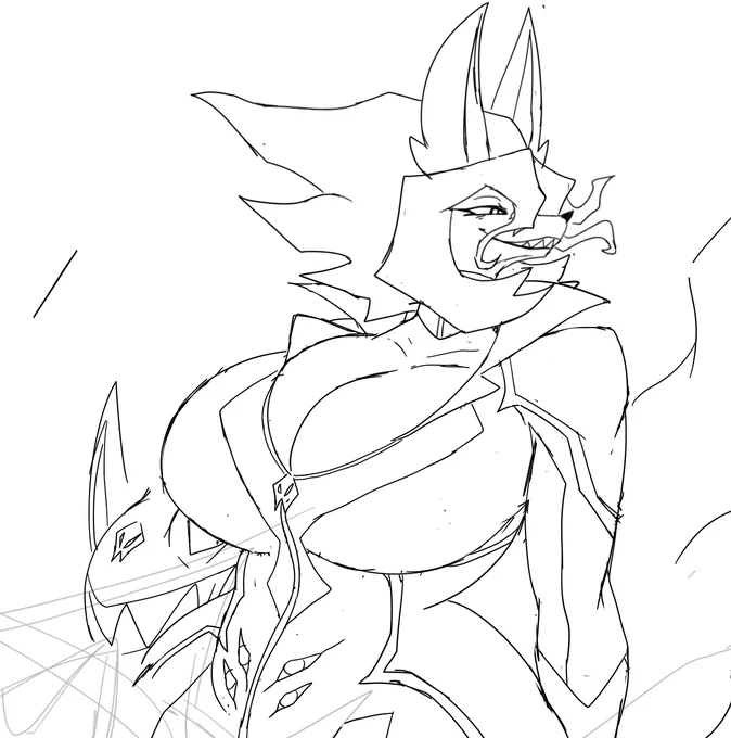 oh and yeah Ghost is getting her own racing outfit ,sf5 juri style baby 