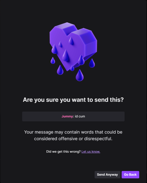 DO NOT. STIFLE MY SPARKLE AGAIN.