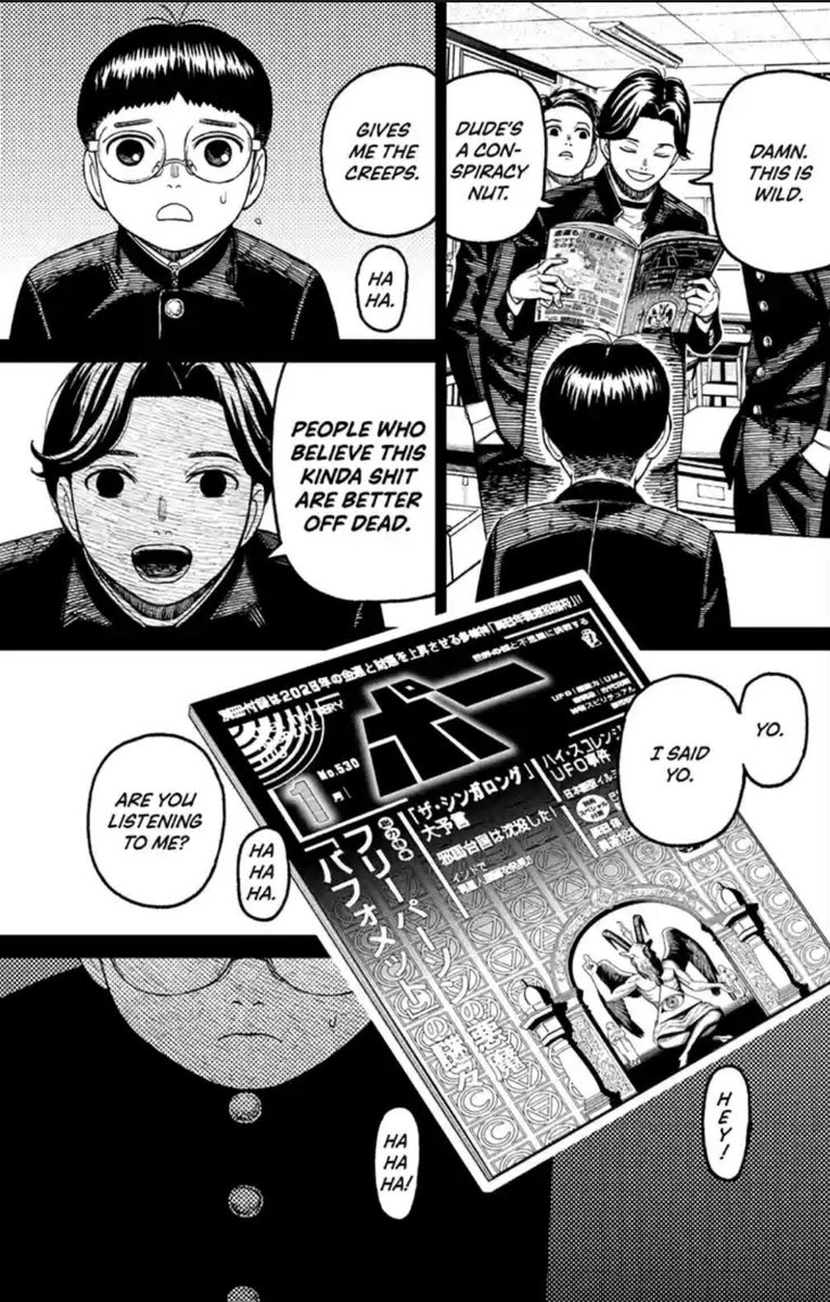 i’m gonna throw up man comparing the way hase talks here to okarun in his turbo granny form… oh honey 😭😭😭😭