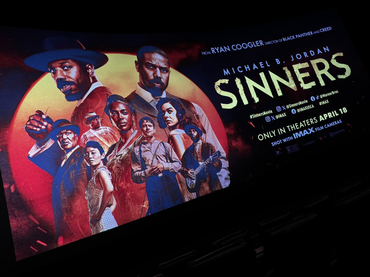 GoldenWinter_28's tweet photo. This movie is just beyond perfect…
I have no other words then GO SEE IT!!
❤️🔥 🎵
#SinnersMovie
@SinnersMovie
#MichaelBJordan
#HaileeSteinfeld
#WunmiMosaku
#MilesCaton
#DelroyLindo
#RyanCooger
Full review soon! https://t.co/WgidJgI0lO