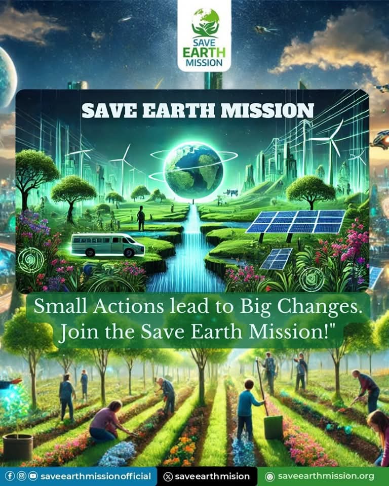 SaveearthMision's tweet photo. Small Actions lead to Big Changes. Join the Save Earth Mission!"
#SaveEarthMission #GreenFuture #EcoInnovation #SustainableLiving #RenewableEnergy #PollutionFreePlanet #NatureMeetsTechnology https://t.co/ddeZqdCsAJ