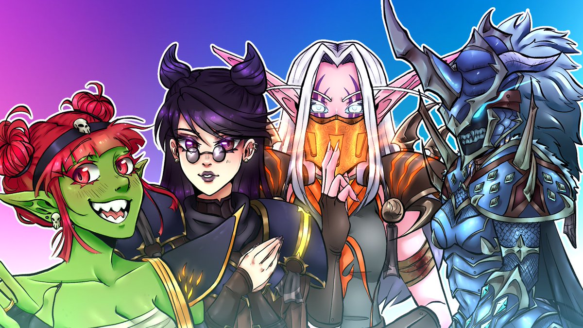 New WoW girlies pic just dropped

#worldofwarcraft #WoW #WoWfanart #fanart #artist #art #anime #characters #wowcharacters