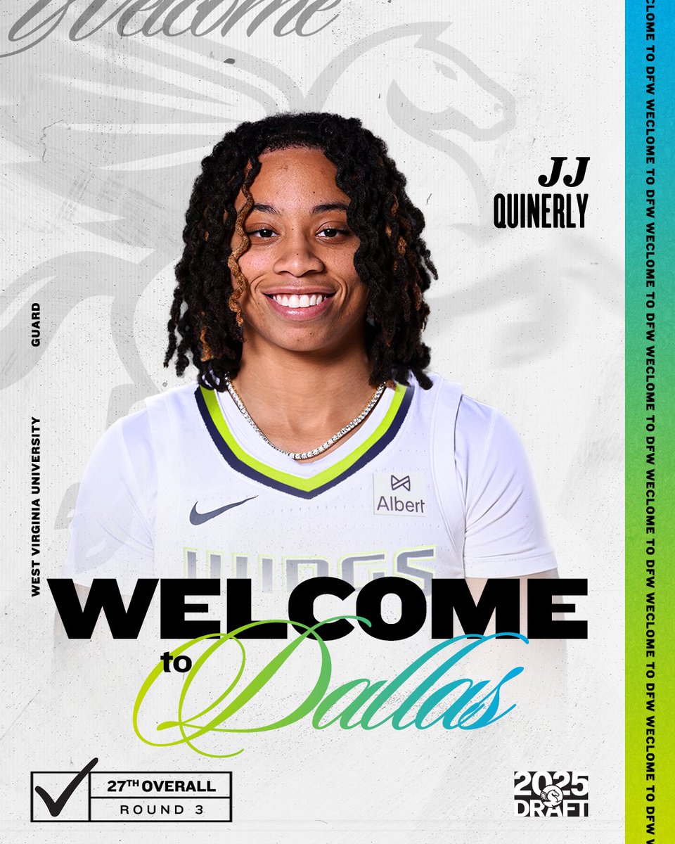 Welcome to Dallas, <a href="/JJQUINERLY11/">JJ Quinerly</a>!

We have selected JJ Quinerly from West Virginia University 27th overall.