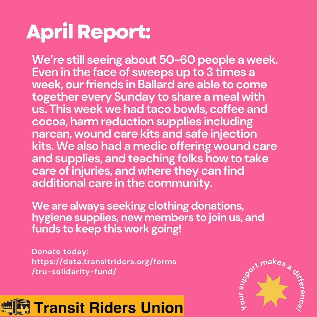 Here's an update from TRU's camp outreach team. Donate today! data.transitriders.org/forms/tru-soli…