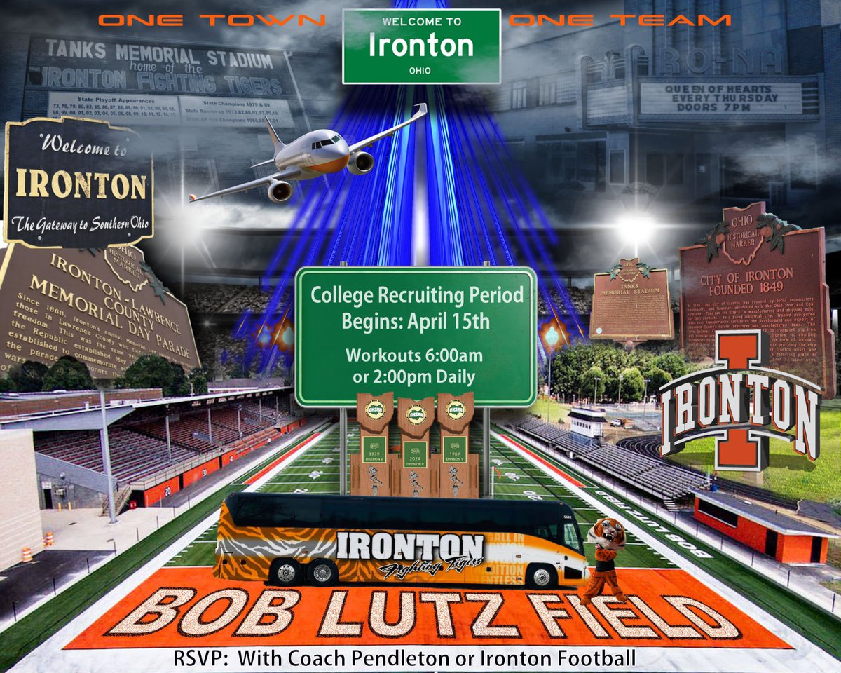 Coach J. Pendleton (@jerrodpendleton) on Twitter photo TOMORROW: April 15th, 2025 Contact Period Begins!
Our program has double digit FBS prospects. The TRAFFIC coming through Ironton will be BUSY the next 6 weeks!
Please Contact <a href="/FootballIronton/">Ironton Football</a> or <a href="/JerrodPendleton/">Coach J. Pendleton</a> or <a href="/PendletonTrevon/">Trevon Pendleton</a> to set up visits and workouts. TOMORROW: April 15th, 2025 Contact Period Begins!
Our program has double digit FBS prospects. The TRAFFIC coming through Ironton will be BUSY the next 6 weeks!
Please Contact <a href="/FootballIronton/">Ironton Football</a> or <a href="/JerrodPendleton/">Coach J. Pendleton</a> or <a href="/PendletonTrevon/">Trevon Pendleton</a> to set up visits and workouts.