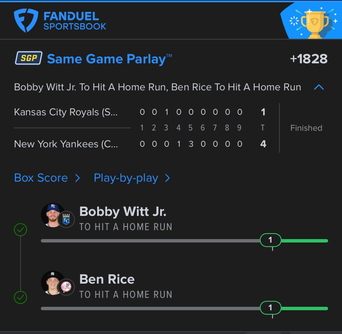 extrapair76x's tweet photo. @MLBHR @gneiffer07 @ScoresOdds Ran em straight too. https://t.co/u4923s4aBc