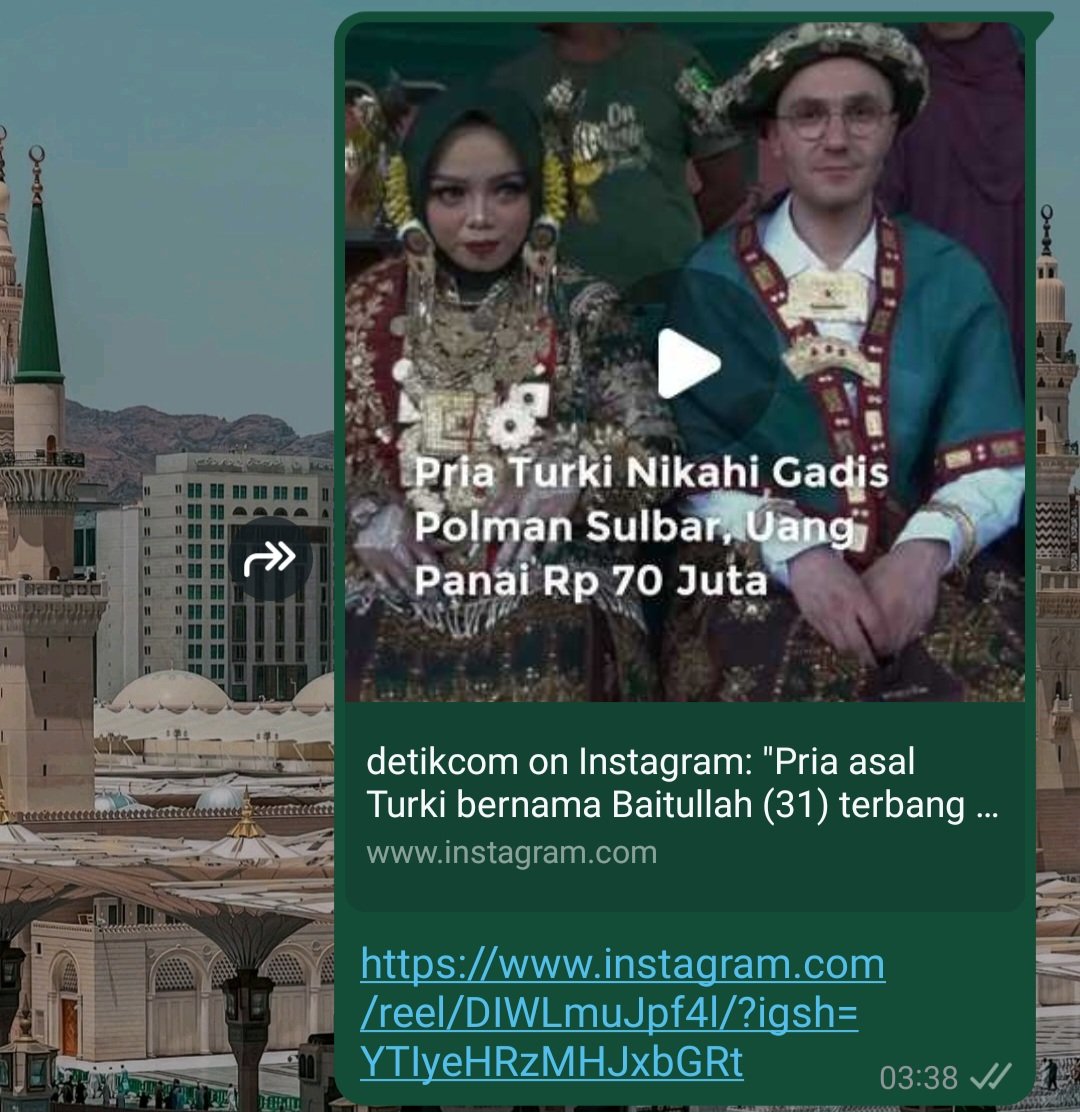 cikinwingseu's tweet photo. semalem aku teh iseng yak, kirimin reels cowok Turki nikahin cewek Indonesia asal Sulawesi wkwkwkwk. 

gaktaunya beliau udah nonton 😌🙏🏻 https://t.co/J5onhELvjL