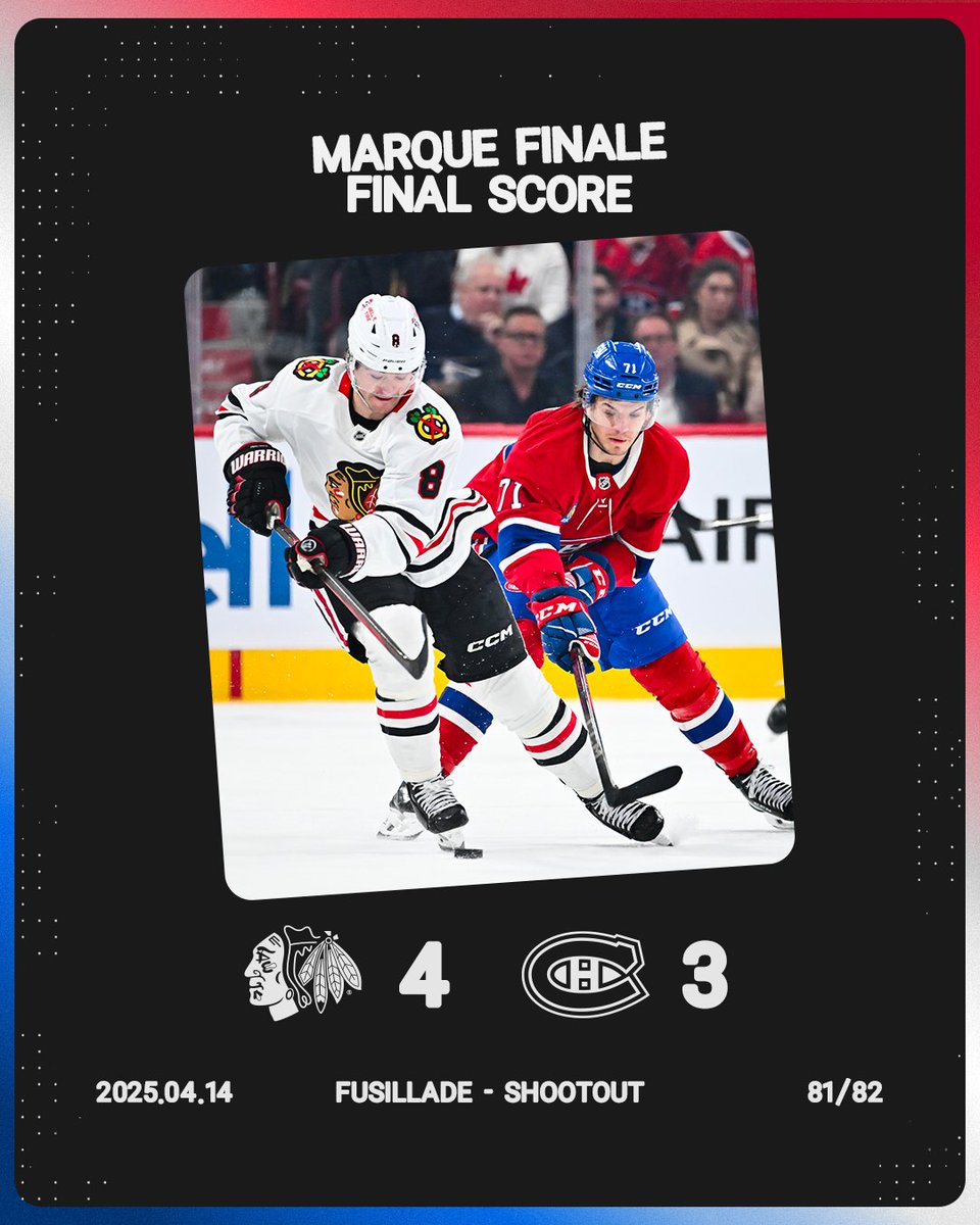 CanadiensMTL's tweet photo. Les Hawks l'emportent en tirs de barrage

Hawks take it

#GoHabsGo https://t.co/ssxFyepoI3
