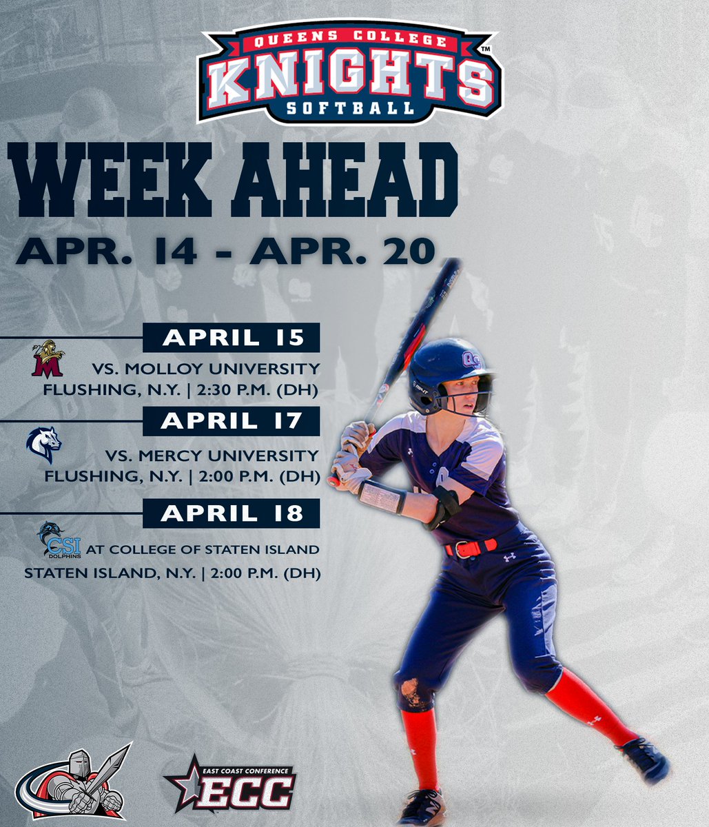 𝗪𝗲𝗲𝗸𝗹𝘆 𝗦𝗰𝗵𝗲𝗱𝘂𝗹𝗲 (𝟰.𝟭𝟰 - 𝟰.𝟮𝟬): Six games on the slate as the Knights look to make a push for an <a href="/ECCSports/">East Coast Conference</a> postseason spot! #knightnation