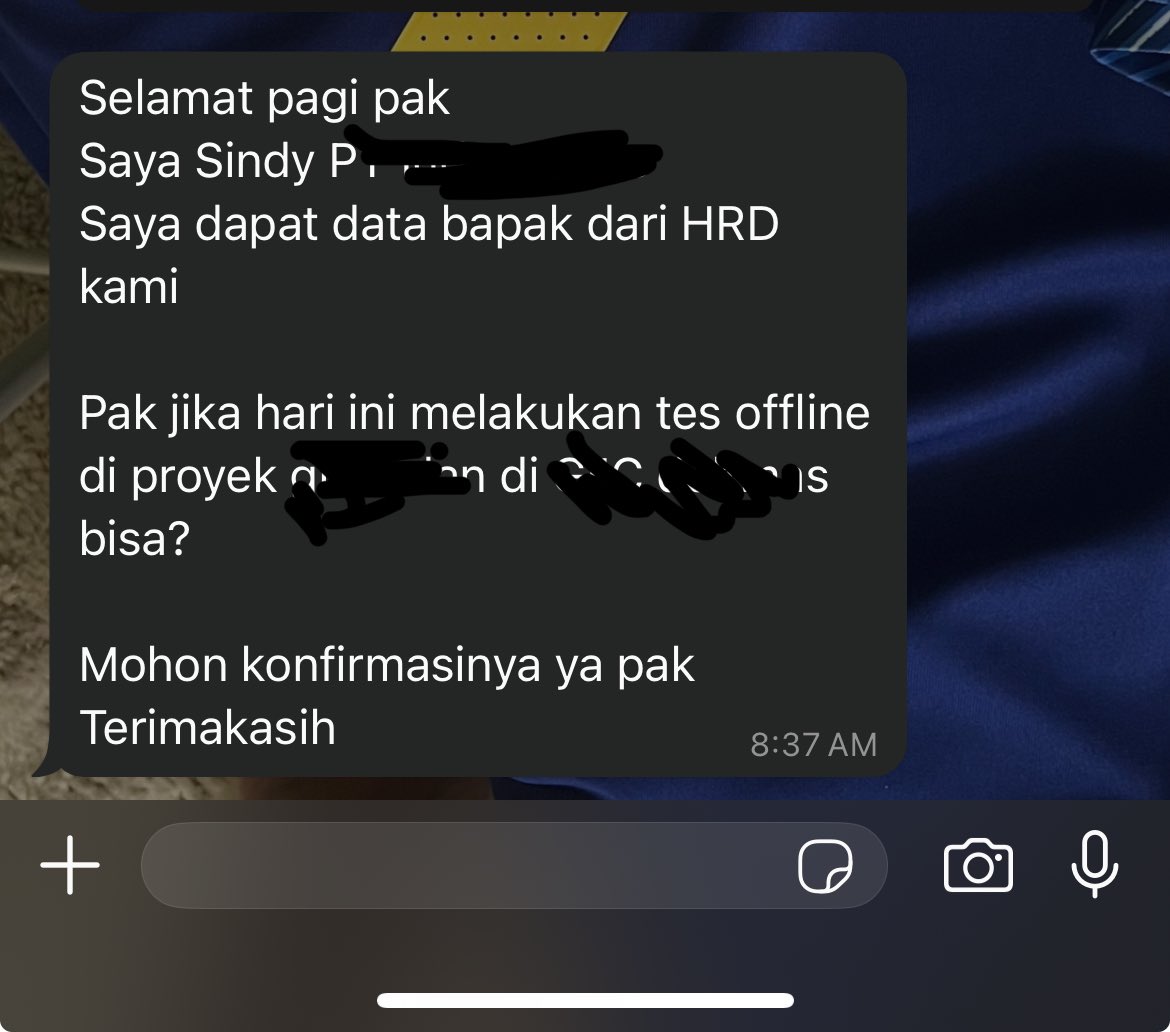 Apa boleh se to the point ini <a href="/hrdbacot/">HRD BACOT</a> ?
Ga tanya dulu saya posisi dimana, ga ada awalan yg lebih proper.