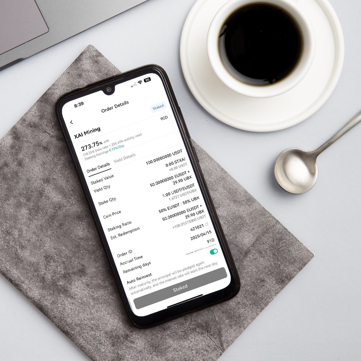 UBX_Official's tweet image. 🚀 XAI is surging — limited-time mining is heating up!

💰 Stake 50% EUSDT + 50% UBX earn 0.75% daily returns
🎁 Get Launchpad whitelist access for the project “Proofmiles”

⏰ Don’t miss your chance — stake now!