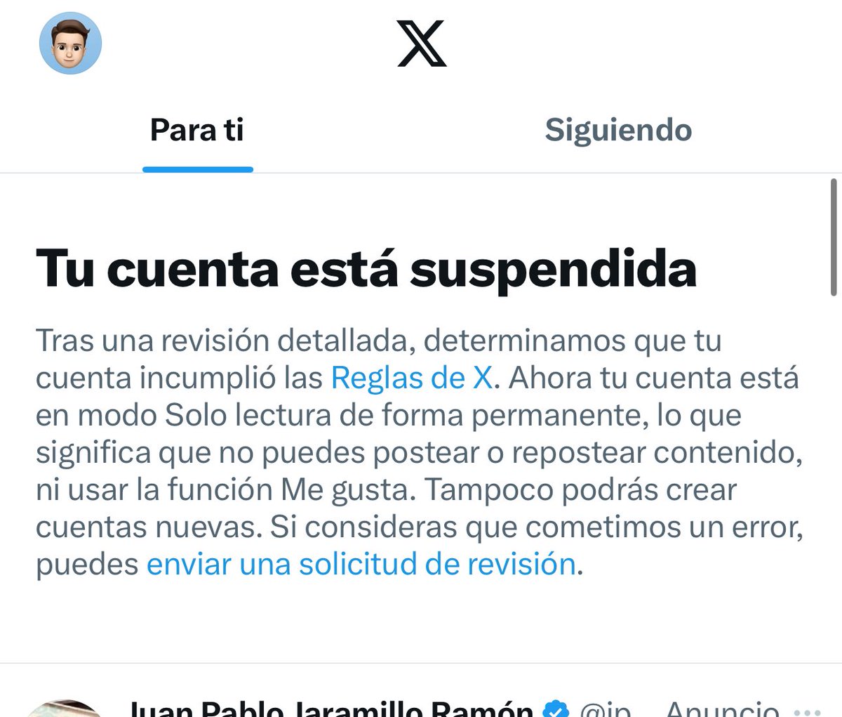 _TioElmoi01's tweet photo. No existió ninguna ley infringida.   Semanas atrás mi cuenta tenía unas denuncias falsas por derechos de autor.  El GOBIERNO SE BAJÓ MI CUENTA POR QUÉ LE ATERRA QUE LO CRITIQUEN https://t.co/5UJv2L2ufk