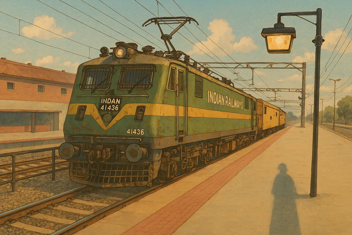 VloggingTales's tweet photo. Indian Railways Ghibli Style ❤️

#VloggingTales #ghibliart https://t.co/66xo750agc