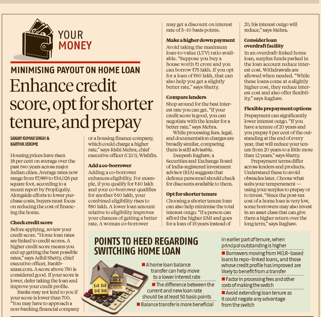 House prices have climbed to high levels. Here are a few tips to help you reduce costs on the home loan side: