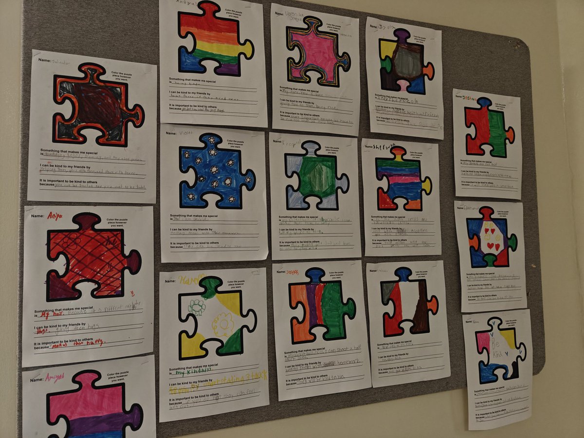 All students are unique individuals.  I love seeing how every single one of them will choose a different color and pattern to color  the same page.