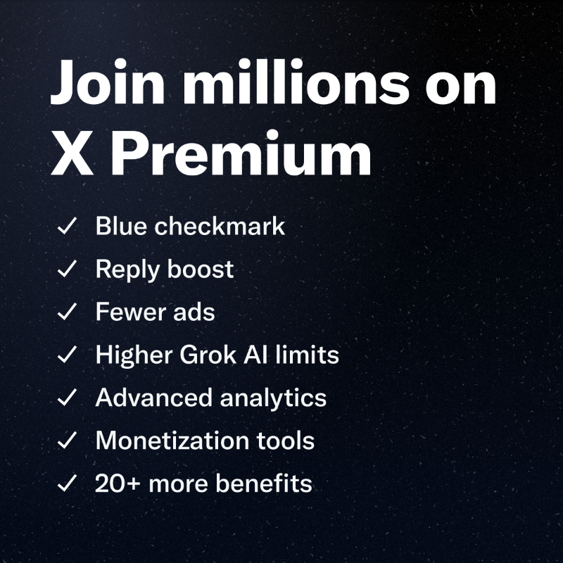 premium's tweet photo. On X daily?

Subscribe to Premium for the best experience.