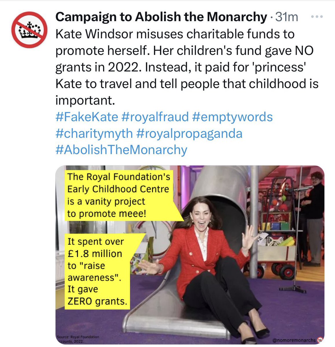 cmerry's tweet photo. Who? "Princess Catherine" oh you mean #KateMiddleton the #katemiddlebum stalker wig wearing sad sack married to wack’m Willy. Honey NO ONE envies your sad life. You were the dregs you were the last choice https://t.co/ERotHxtmdP
