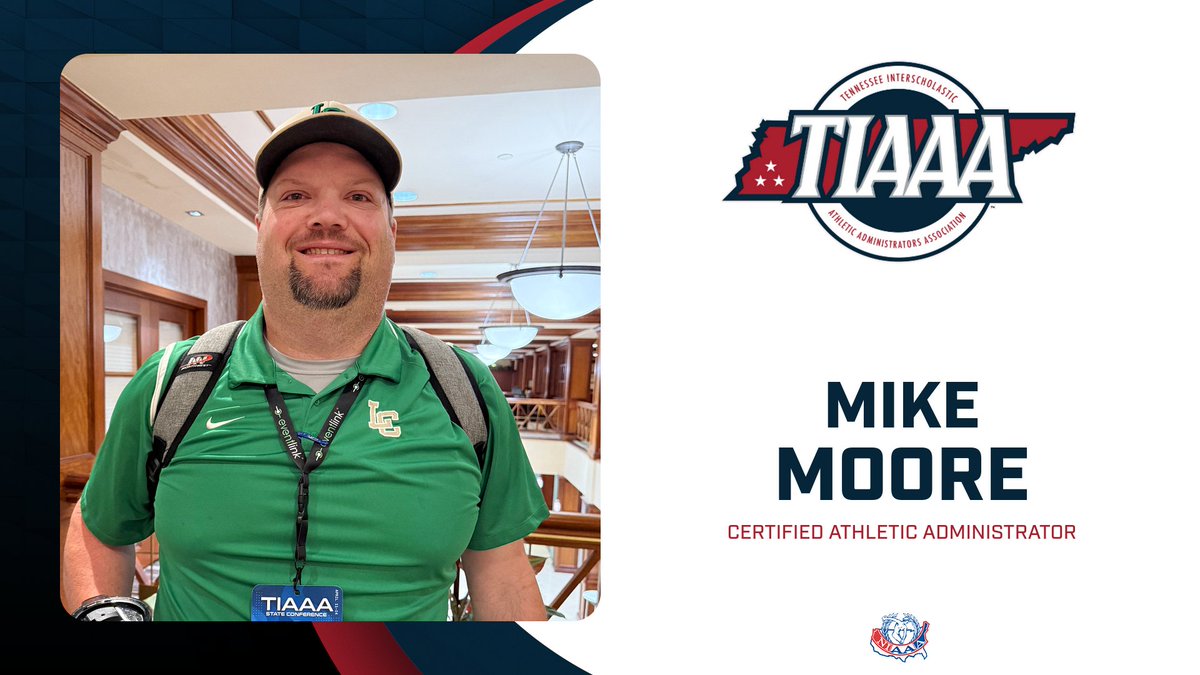 TIAAA (@tiaaa_ad) on Twitter photo Big congratulations to Mike Moore <a href="/BigMike_63/">Mike Moore, CAA</a> from <a href="/LC_Schools_TN/">Lake County Schools</a> on becoming a Certified Athletic Administrator! Your dedication and hard work are truly inspiring. #TIAAA #AthleticLeaders Big congratulations to Mike Moore <a href="/BigMike_63/">Mike Moore, CAA</a> from <a href="/LC_Schools_TN/">Lake County Schools</a> on becoming a Certified Athletic Administrator! Your dedication and hard work are truly inspiring. #TIAAA #AthleticLeaders