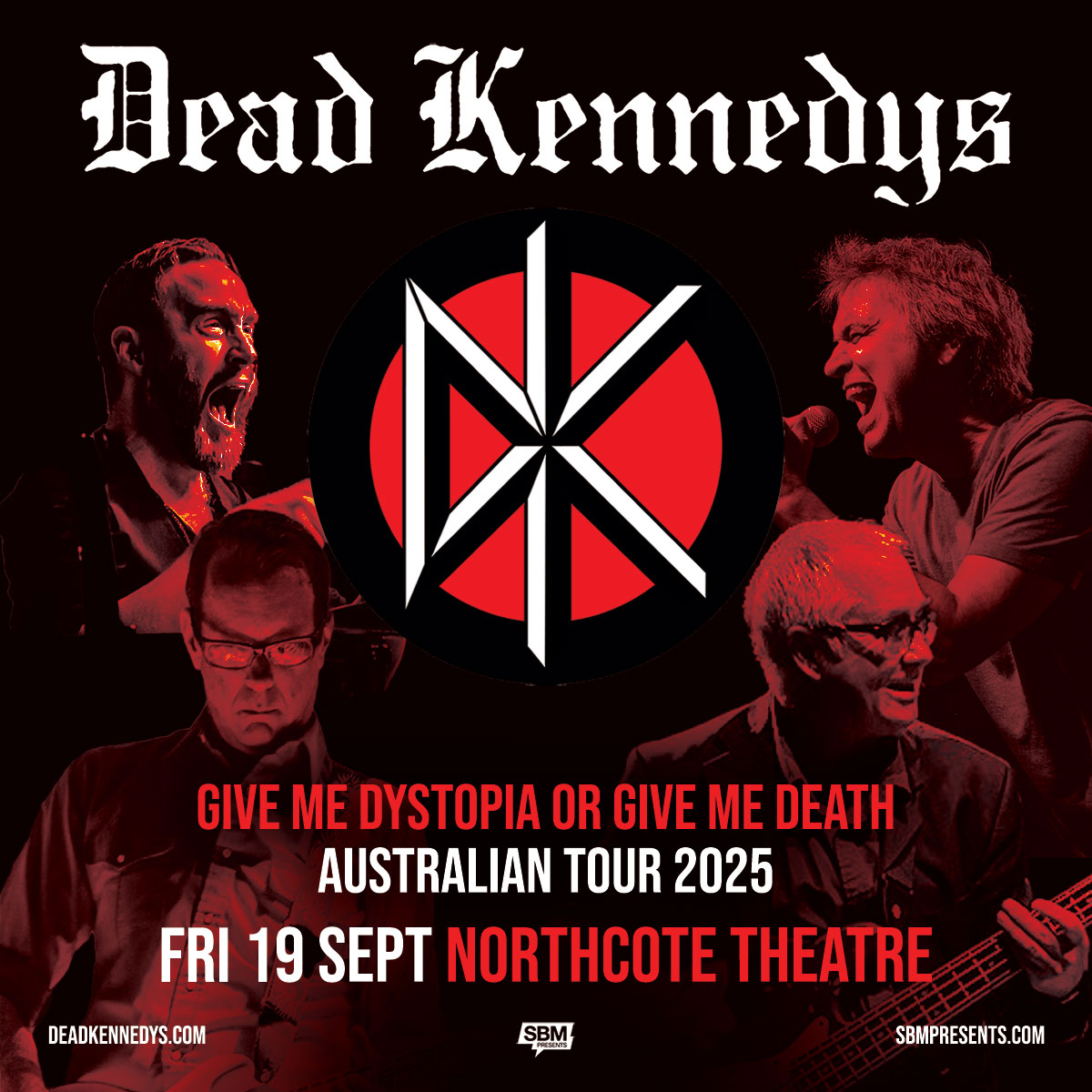 American punk rock band Dead Kennedys are returning to Australia for the first time in seven years! Catch the 'Give Me Dystopia or Give Me Death' Tour on Fri 19 Sep at Northcote Theatre. Tickets are on sale now 🤘 bit.ly/4jcH8KE