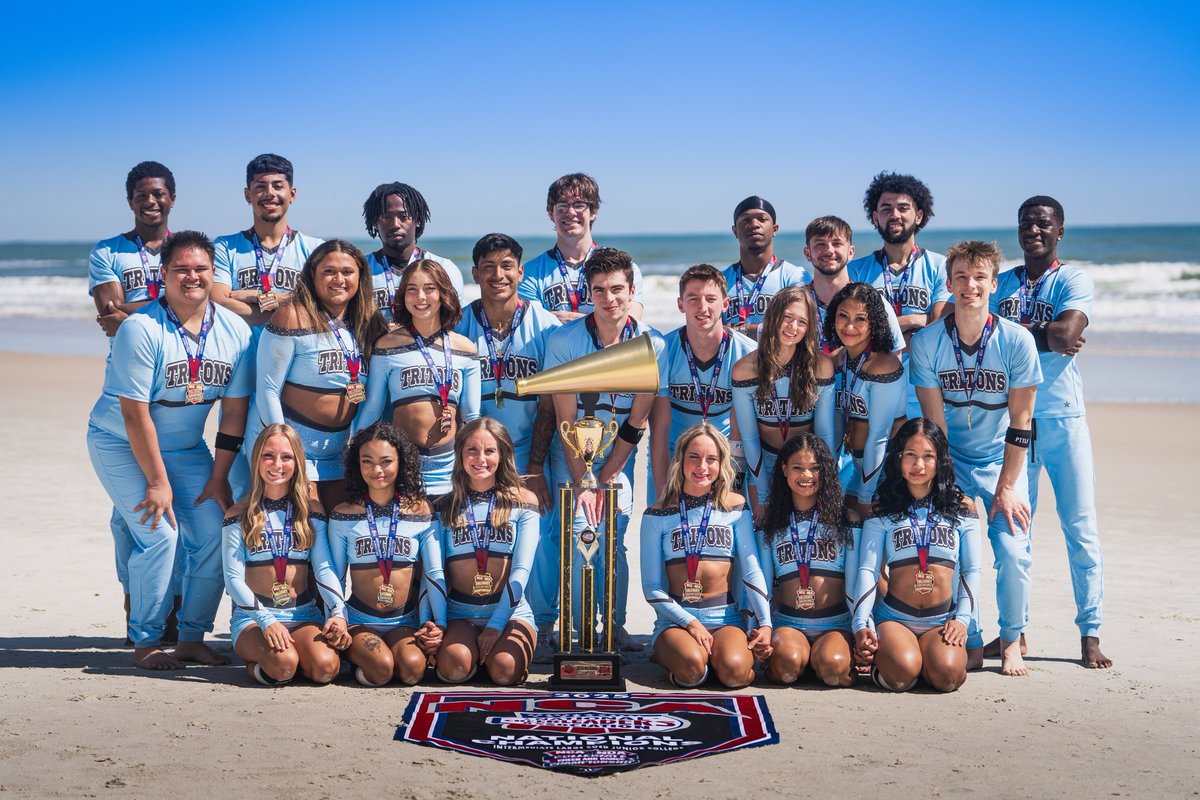 ICTritons's tweet photo. History made for @Tritonscheer! National championships for Intermediate All-Girl and Intermediate Large Coed at NCA College Nationals in Daytona Beach, FL! Advanced Large Coed placed 3rd! 🔱💙 #TritonNation #TritonsStandTall #TritonExperience #WeAreIC
📸 by Shots by Scherer https://t.co/sLYmE4Yp6H