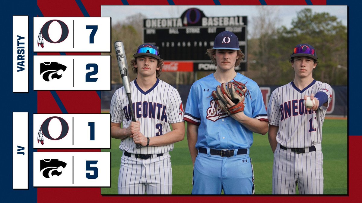 Varsity capped off the 2025 season with a Senior Night win! Overall record 19-10.

Seniors— thank you for your leadership and commitment to Oneonta Baseball… a truly good group of great young men. You are and forever will be a part of the family!