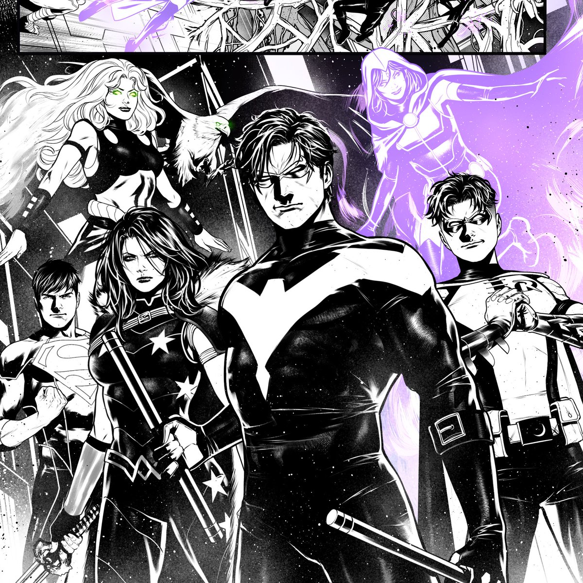 Really old panel from Titans United Bloodpact!