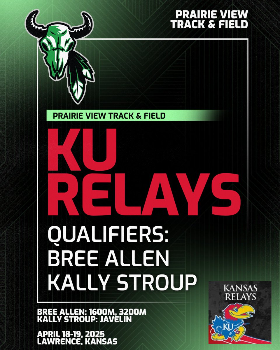 Prairie View (@pv_activities) on Twitter photo Congratulations to PVHS Seniors Bree Allen and Kally Stroup for qualifying for the KU Relays! Bree will run the 1600m and 3200m, while Kally will be throwing the javelin. Good luck, Buffalos! Congratulations to PVHS Seniors Bree Allen and Kally Stroup for qualifying for the KU Relays! Bree will run the 1600m and 3200m, while Kally will be throwing the javelin. Good luck, Buffalos!