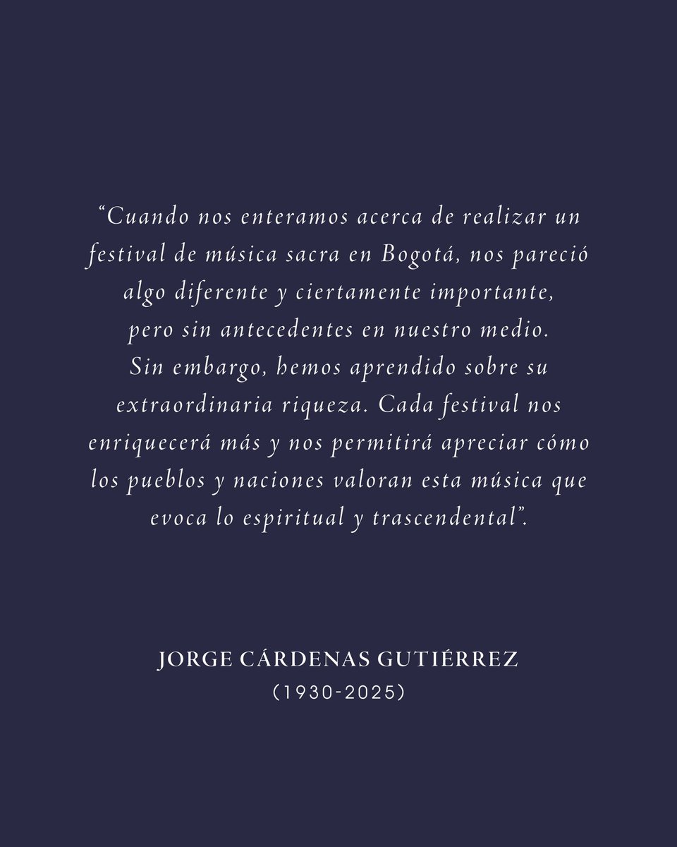 Mariwska's tweet photo. Con profunda tristeza, el Patronato del @FMSBogota despide a unos de sus ilustres miembros, el Dr. Jorge Cárdenas Gutiérrez, colombiano ejemplar, cuyo recuerdo y legado vivirá por siempre en nuestros ❤️. Acompañamos a sus hijos: Patricia, Eduardo, @Cardenas_JorgeH , @MauricioCard https://t.co/9YlMr28MwA