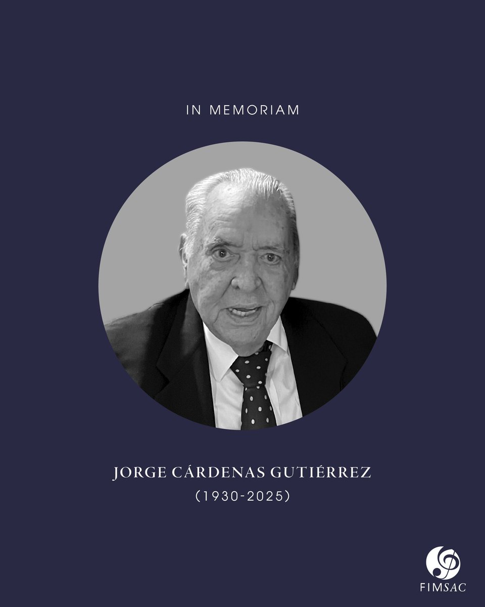 Mariwska's tweet photo. Con profunda tristeza, el Patronato del @FMSBogota despide a unos de sus ilustres miembros, el Dr. Jorge Cárdenas Gutiérrez, colombiano ejemplar, cuyo recuerdo y legado vivirá por siempre en nuestros ❤️. Acompañamos a sus hijos: Patricia, Eduardo, @Cardenas_JorgeH , @MauricioCard https://t.co/9YlMr28MwA