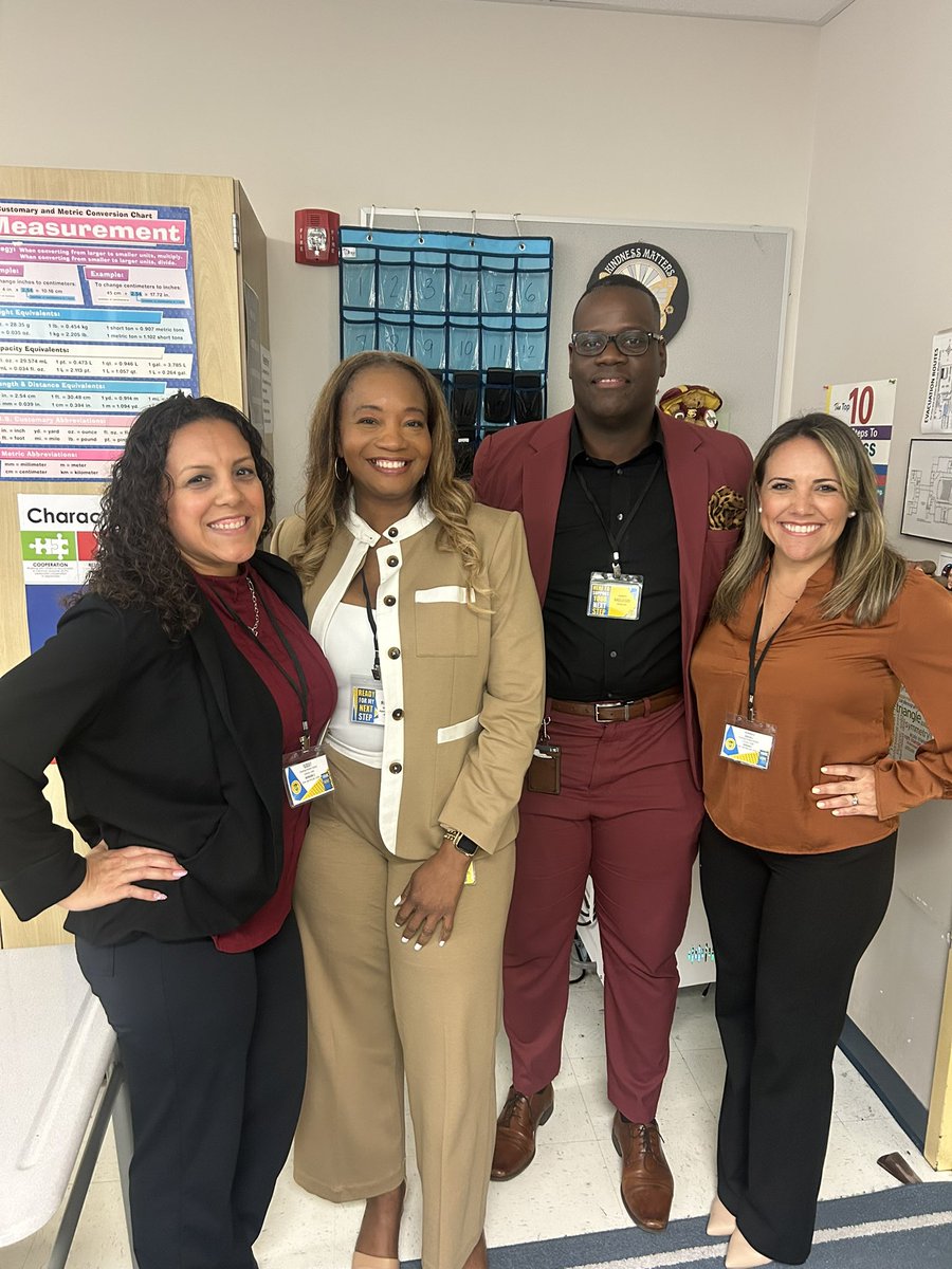 CathyRucker_AP's tweet photo. The @ColbertMagnet Summer ‘24 team is back together! We're ready to make Mr. McLeod proud and do some great work in this district! #LEAD2425 #EmpoweredtoLead @1stDejean @Ec02Louise24002 @BCPSLeadership @keeperteacher @BCPSNorthRegion @BCPS_South https://t.co/z7Y8rrE4Iu