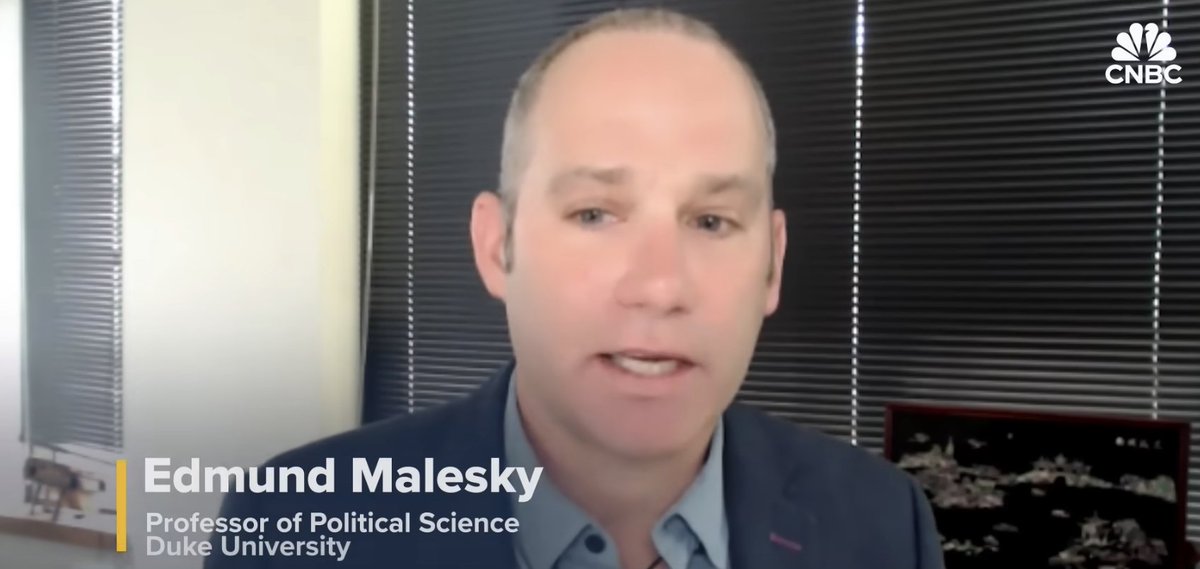 Prof. Edmund Malesky talks to <a href="/CNBC/">CNBC</a> about how China may use countries such as Vietnam as a side door to trade with the U.S.

Watch 'Why Trump Slapped High Tariffs On Countries Like Vietnam': youtube.com/watch?v=B2KrT0…