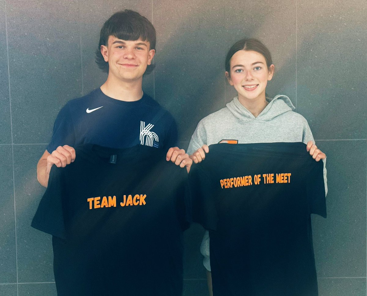 FFTrojanTrack's tweet photo. Dayson Workman and Aliya Abbott were named the Jack Polonsky Performers of the Meet for the Demon Relays last week. #webackjack https://t.co/V279r1FJaJ