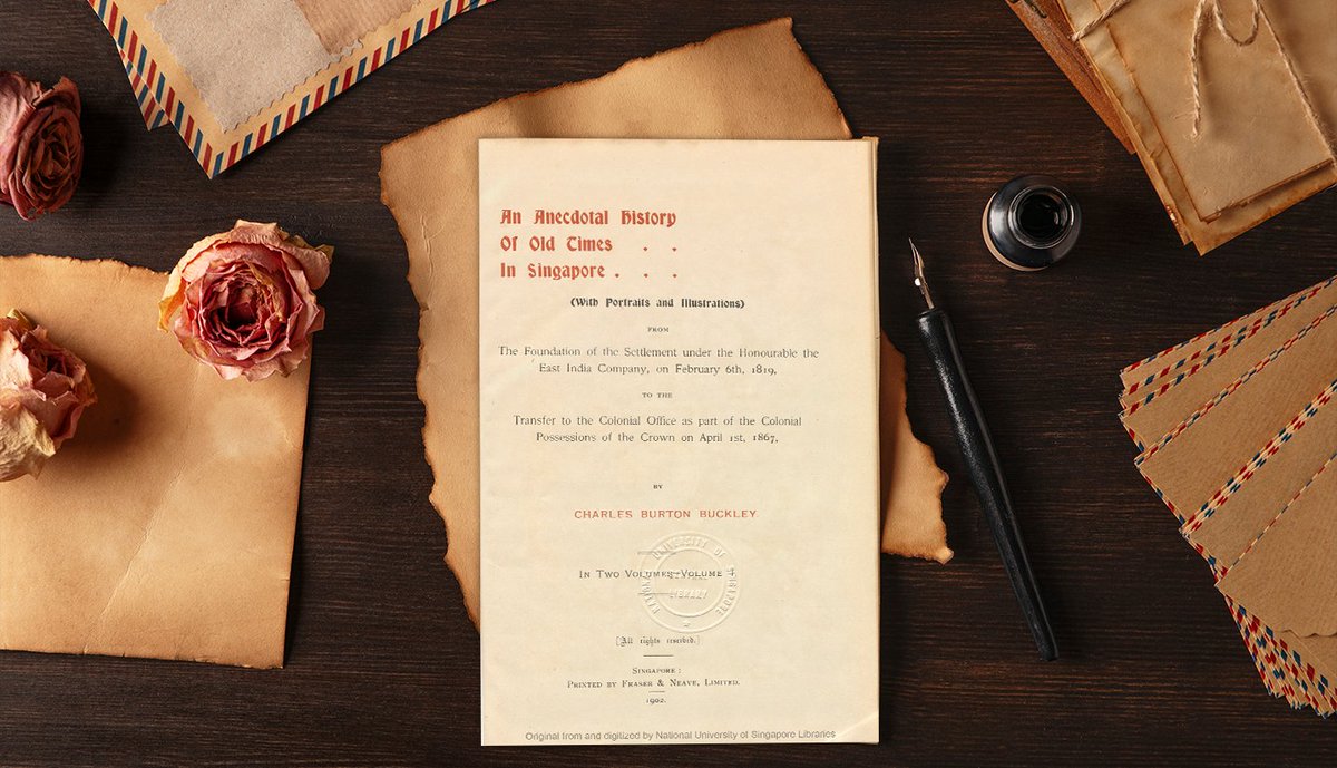 Taking over two decades to complete, this book is a vivid record of 19th-century colonial life by Charles Burton Buckley. While not without its flaws, Buckley’s compilation remains a significant effort to preserve the stories that shaped early Singapore. ow.ly/t8I450Vx61q
