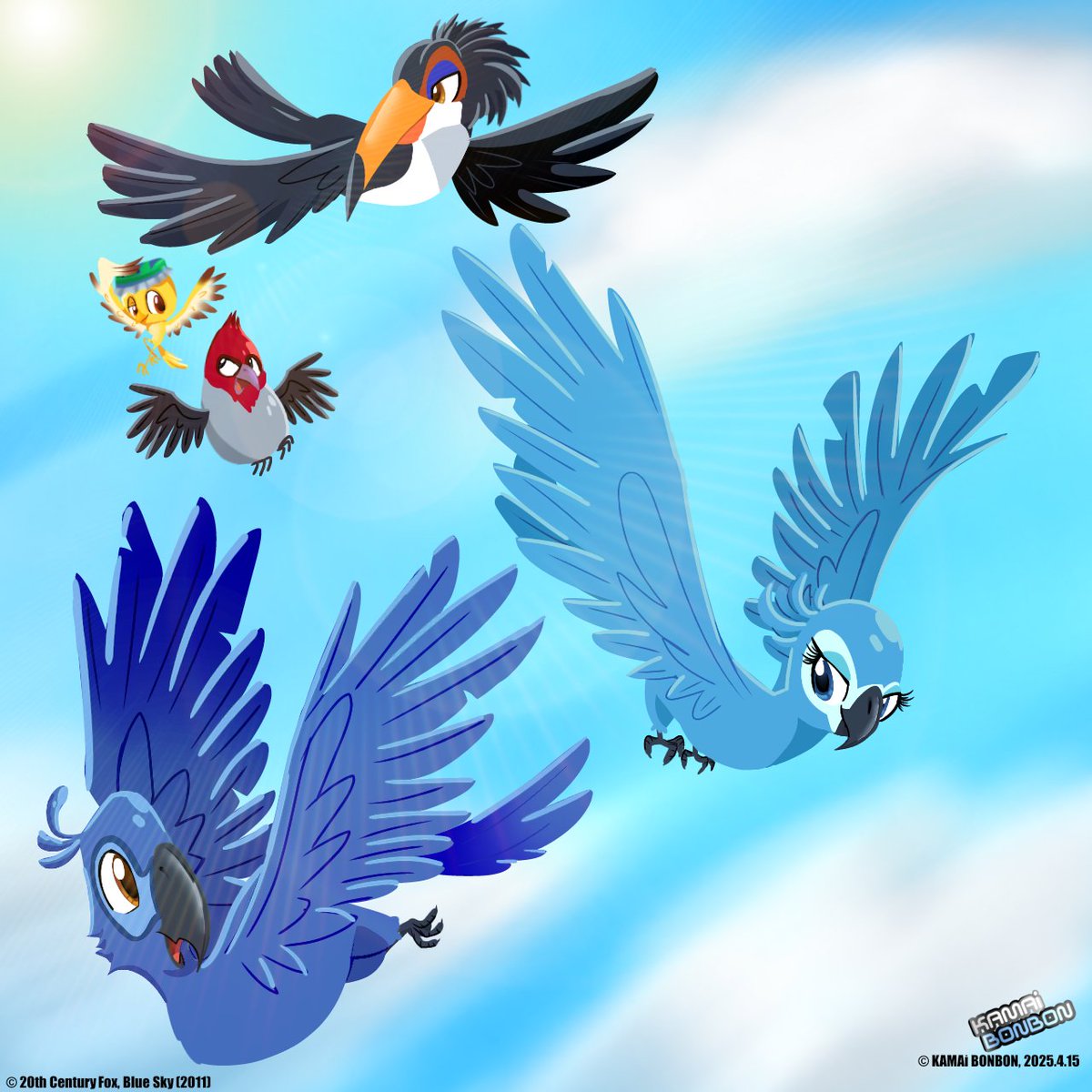 KAMAiB0NB0N_'s tweet photo. Another Rio fanart for today, anyways...
Happy 14th anniversary Rio (in the USA, because Brazil also did in March 22th)
#Rio #Riomovie #Rio2011 #Riofanart #fanart https://t.co/GPGkZqnPPV