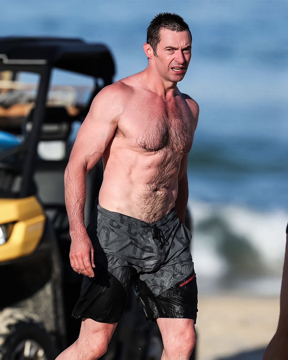 archivehjackman's tweet photo. Hugh on the beach in Sydney (2016) https://t.co/DeIeKycfwZ