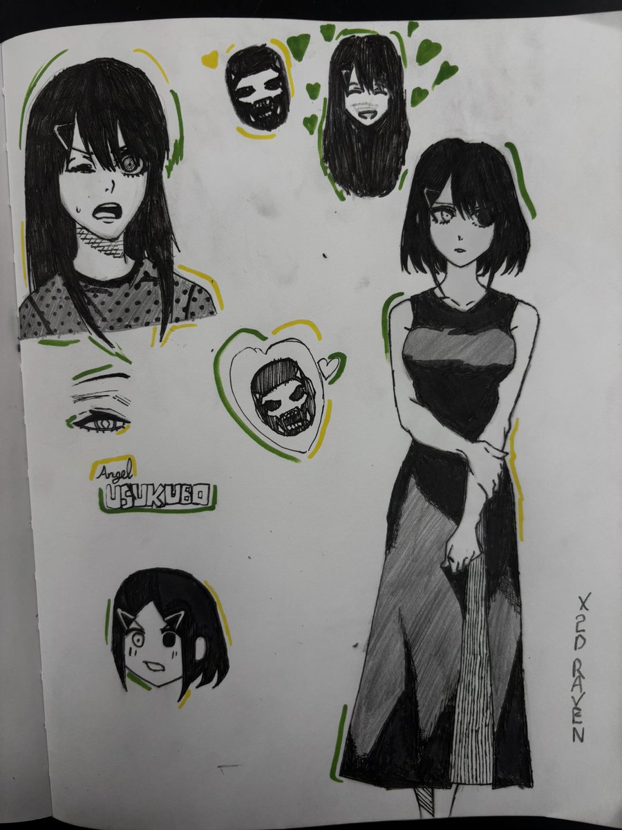 x2DRaven's tweet photo. Angel page for my friend (i messed up her top head 💀) #SentaiDaishikkaku #gglr #rangerreject #アニメ戦隊大失格 https://t.co/217qtLD4WI