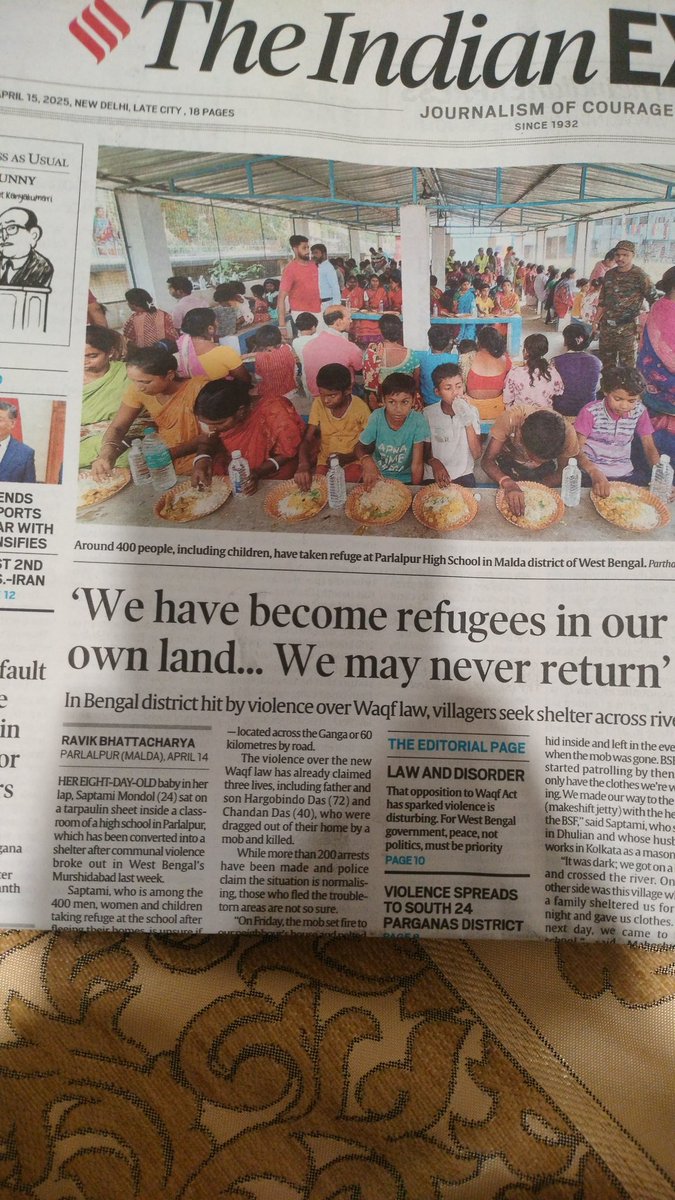 csravigupta91's tweet photo. @narendramodi kindly help #MurshidabadViolence victims to get back their homes. Help them to rebuild homes. Protect them by posting 1000+ BJP &amp; RSS workers. Don't let such incident to become an example. Crush such incident @PMOIndia @aajtak @ZeeNews @indiatvnews @RajatSharmaLive https://t.co/i5Gaq5SPch