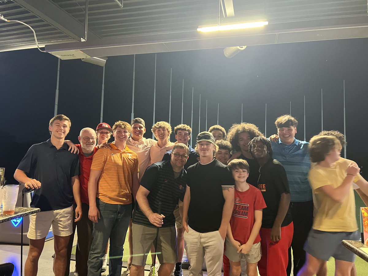 Banquet <a href="/Topgolf/">Topgolf</a> !! Love these boys like my own! As our 3 seniors say fair well one last time, I want to thank them for all they put into this program! And young guys it’s time to get to work. #brightfuture #onetribe