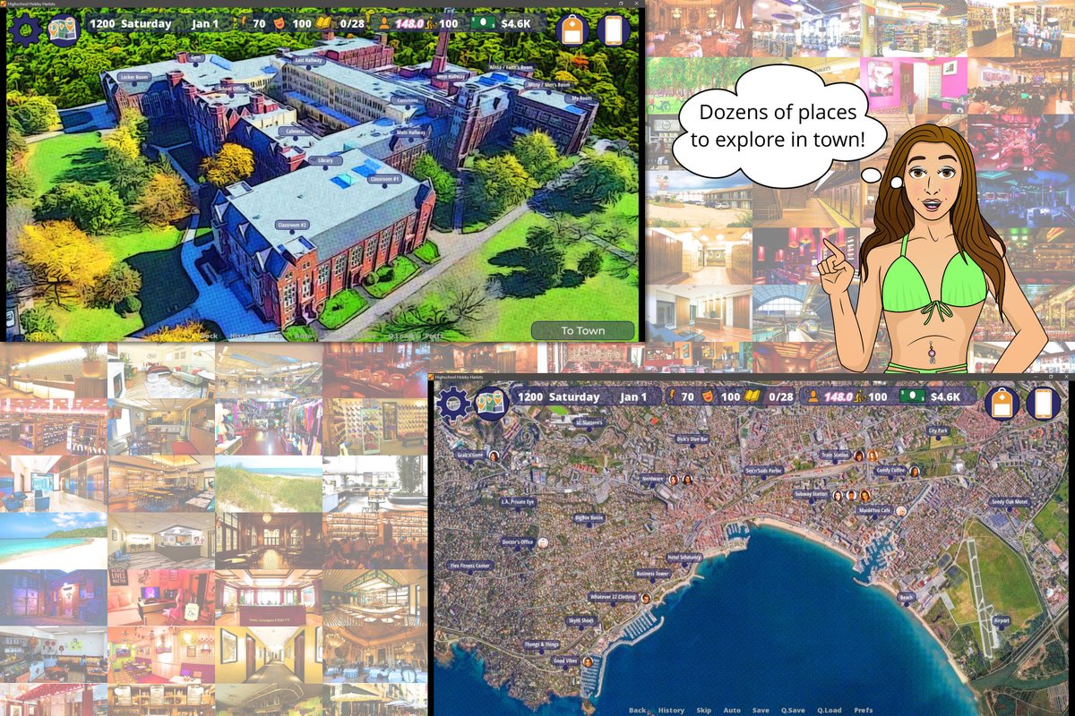 _Gamehaven_'s tweet photo. High School Hobby Harlots is a comic-style visual novel &amp; free-range dating sim, following the sexy school adventures of feisty heroine Amara.
https://t.co/uvjhTARbaY https://t.co/7M9pMujjOc