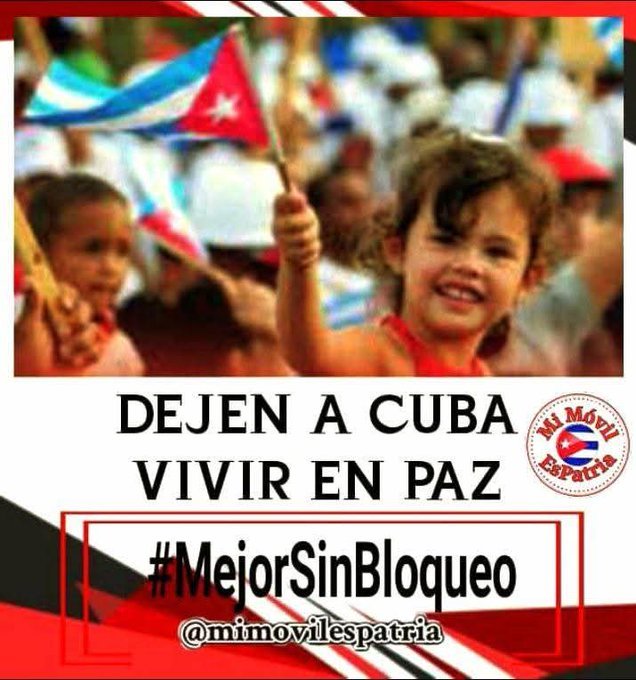 El bloqueo de EE.UU. a Cuba es un crimen contra un pueblo entero. 60 años de sufrimiento injusto. ¡Basta ya de esta guerra económica ! #TumbaElBloqueo #CiegoEn26 <a href="/JHGcasanova/">julio Heriberto Gómez Casanova</a> <a href="/MMarreroCruz/">Manuel Marrero Cruz</a>