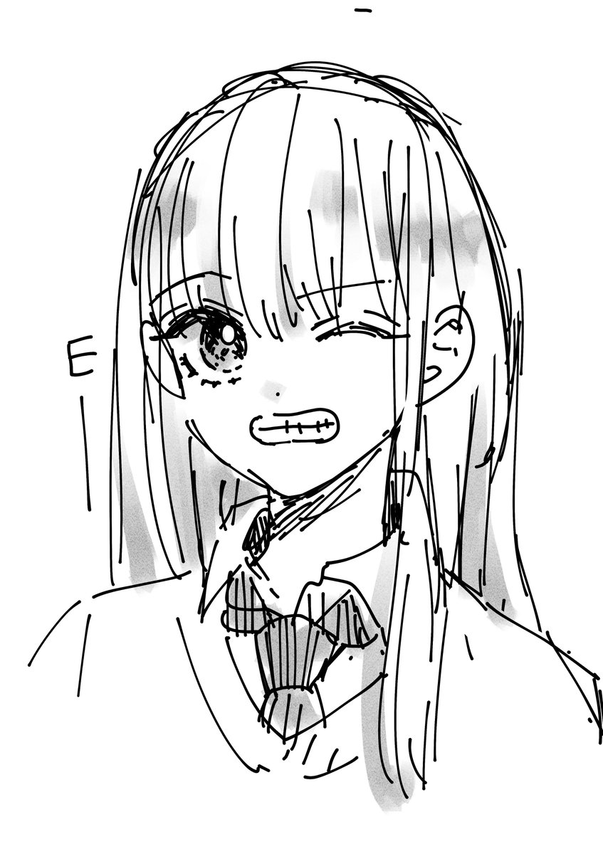 風がつよE
#女の子 #落書き