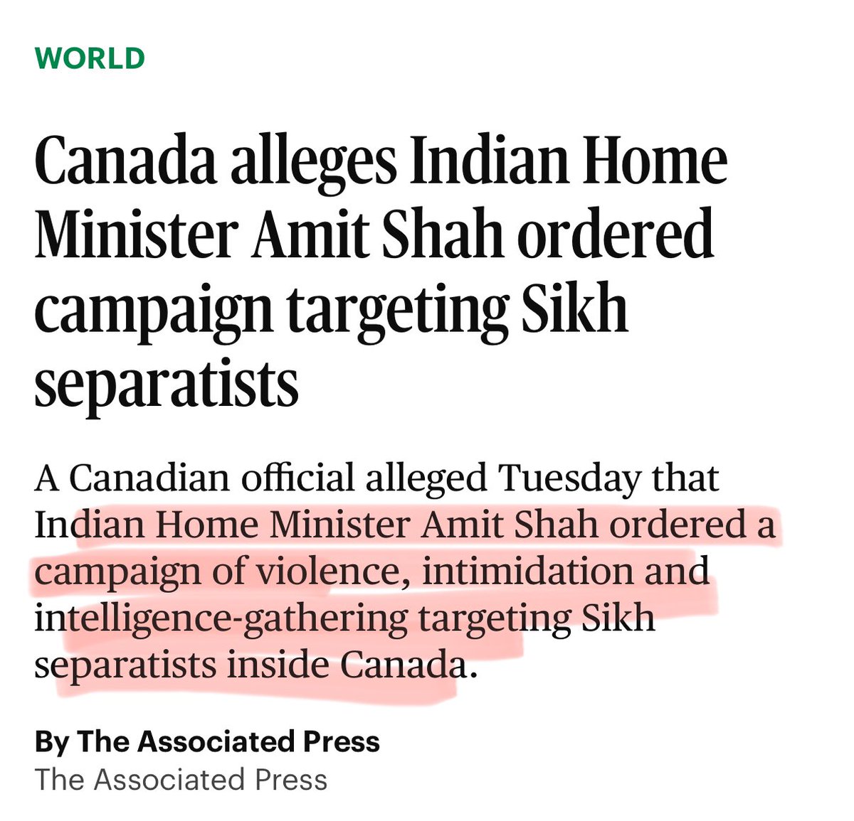Mel68475706's tweet image. #TransnationalAssasination

#ForeignInterference 

#CanadaElection2025 
India needs to be sanctioned 

@PierrePoilievre @MarkJCarney @theJagmeetSingh @POTUS