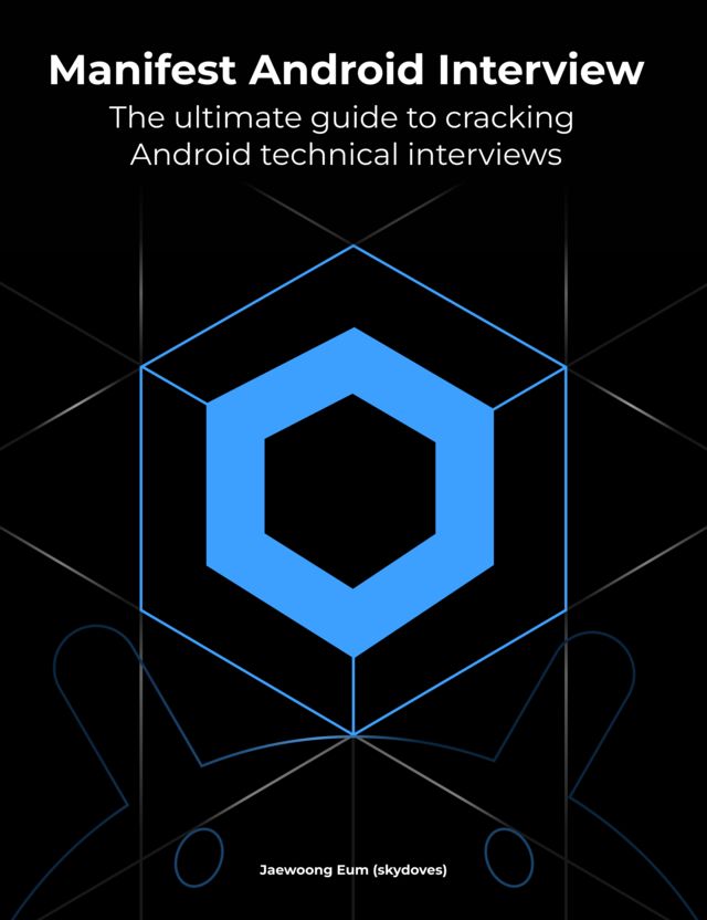 leanpub's tweet photo. Manifest Android Interview: The ultimate guide to cracking Android technical interviews by Jaewoong is the featured book on the Leanpub homepage! #ComputerProgramming #Android #Kotlin #Engineering #Software #SoftwareEngineering #books #ebooks #newreleases @github_skydoves 

To ace your next Android job interview, focus on truly understanding the concepts—not just memorizing answers—and practicing how to apply them. With 108 interview questions, 162 additional practical questions, and 50+ pro tips, this book helps you sharpen skills, understand the why, and prepare for real-world technical challenges. 

Find it on Leanpub!