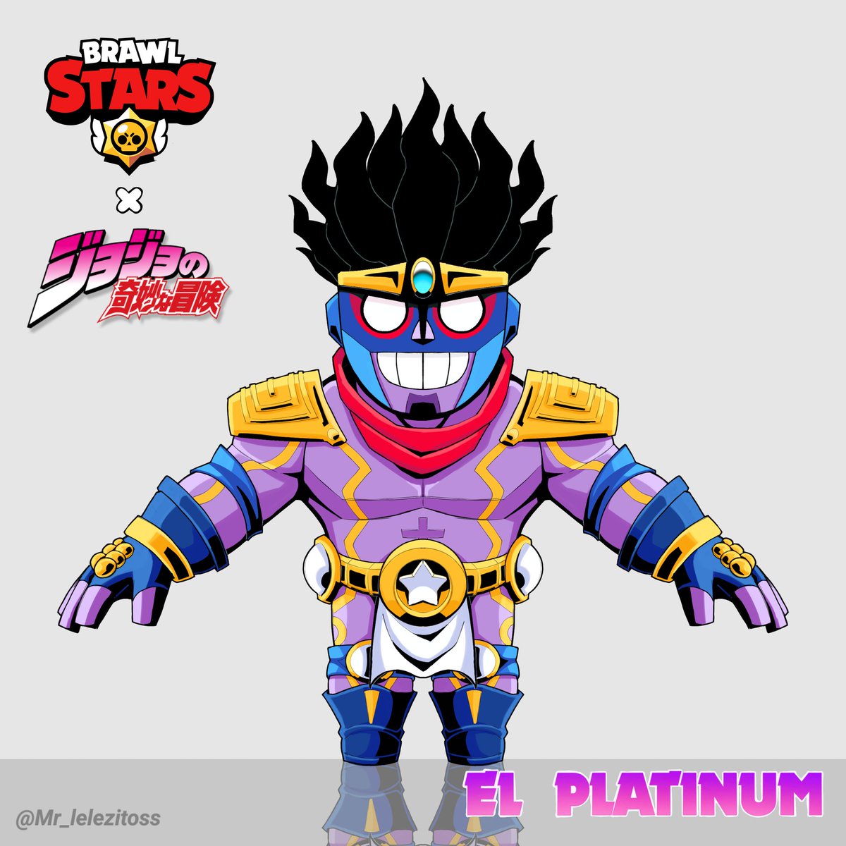 Mr_lelezitoss's tweet photo. EL PLATINUM!

EL PRIMO × STAR PLATINUM

#JoJosBizarreAdventure #BrawlStars #BrawlStarsArt #elprimobs #fanart #conceptart #art https://t.co/V73vqLrusr