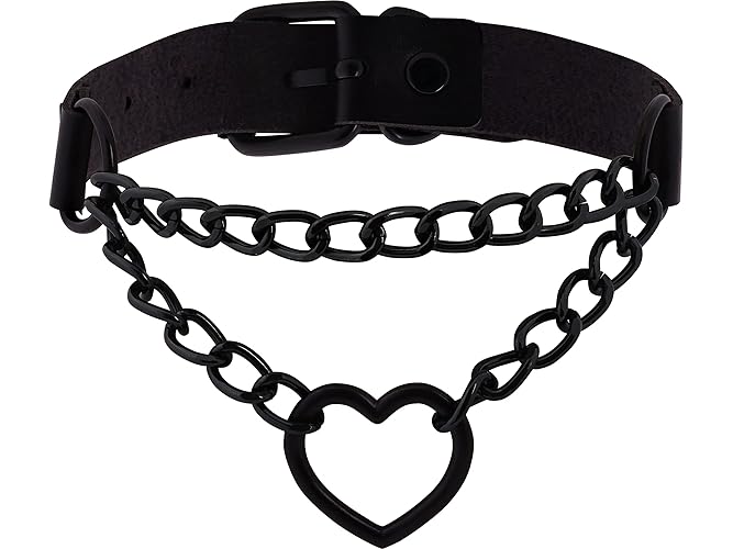 msgreedgoddess's tweet photo. I just received Sacina Goth Heart Chain Choker Necklace, Black PU Leather Choker, Gothic Punk Grunge Emo Necklace, Halloween Christmas Jewelry Gift for Women, Men from Anonymous via Throne. Good pets get publicly praised ~ https://t.co/bqetmvpvX9 #Wishlist #Throne https://t.co/PTALr9QVwP