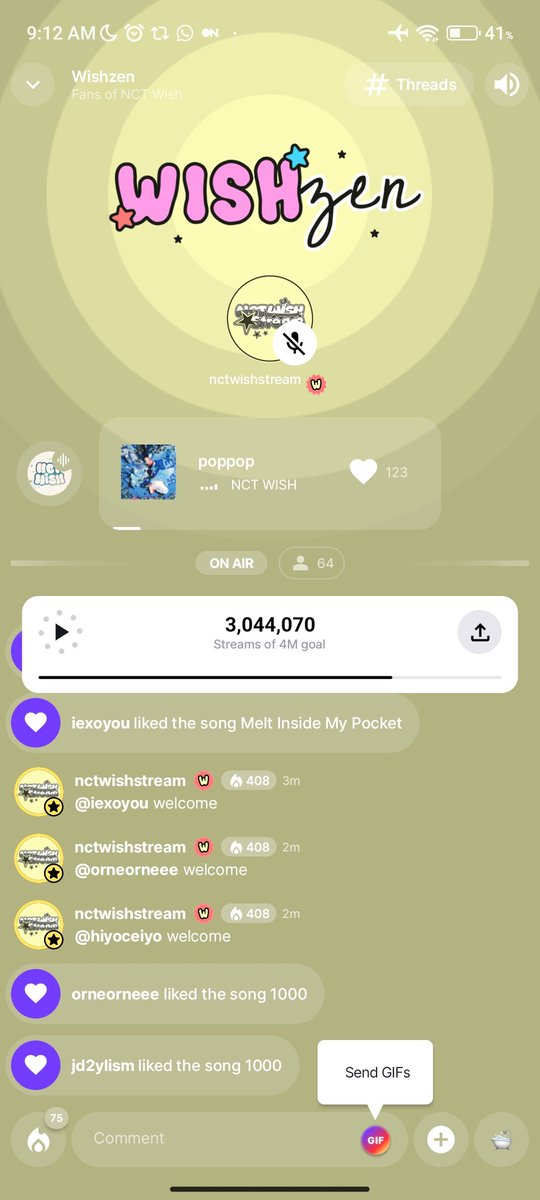 MORNING! don’t forget to join stationhead yaa guys 🫶🏻 <a href="/nctwishstream/">NCT WISH STREAM</a>
POPPOP OUT NOW
#Feeling_poppop_with_NCTWISH 
#poppop_주인공은_위시와시즈니야
